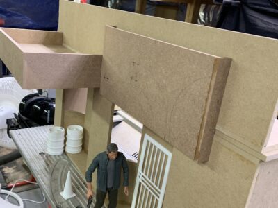 diorama building using MDF instead of insulation board