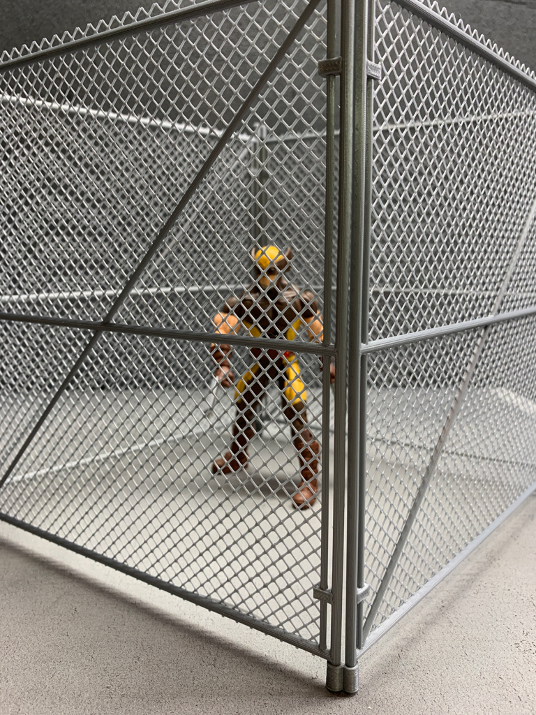 action figure chainlink fence accessory